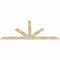 Ekena Millwork Saratoga Rough Sawn Timber Gable Bracket, Douglas Fir, 108"W x 49"H x 2"D x 6"F, 11/12 Pitch GBW108X49X0206SAR00RDF - alternate 5